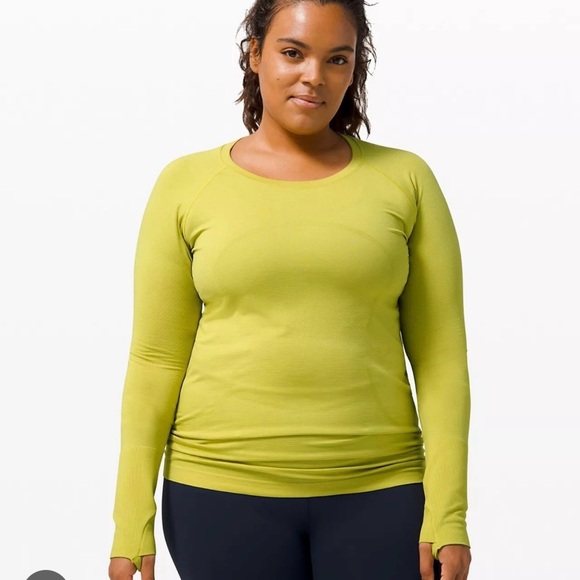Lululemon Swiftly Tech Long Sleeve Yellow Pear - Picture 2 of 6